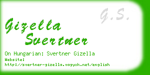 gizella svertner business card